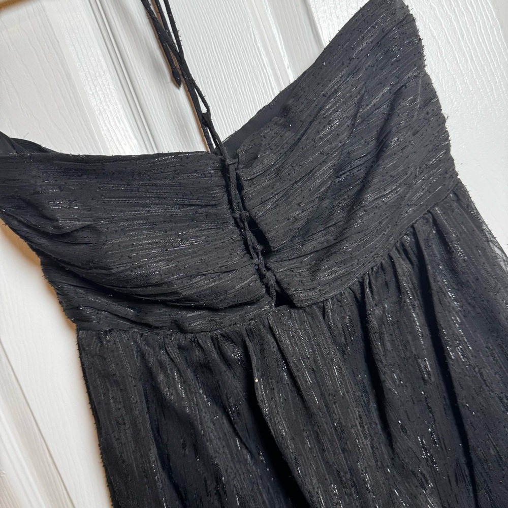 Mango Black Shimmer Halter Party Dress NWT Size Small From Their Committed Line